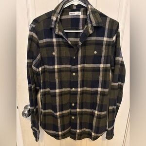 Sonoma Men's Plaid Flannel Button Up Shirt Size S